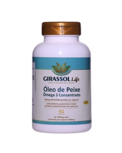Óleo de Peixe Ômega 3 Concentrado 60 Cápsulas