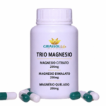 Trio Magnésio Girassol Life – Citrato, Dimalato e Quelado 200mg | 30 Doses